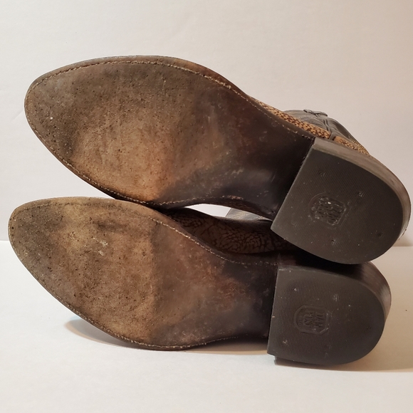 Dan Post Leather Western Cowboy Boots - Picture 14 of 16